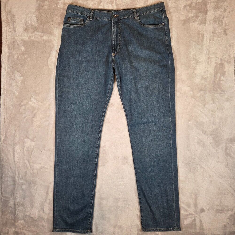 Peter Millar Pilot Mill Jeans Men’s 40x32 Dark Wash Stretch Luxury Denim